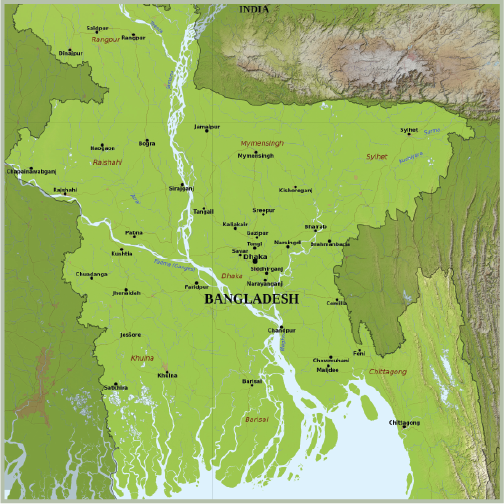 Map of Bangladesh