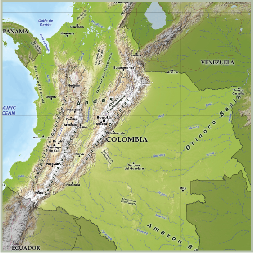 Map of Colombia