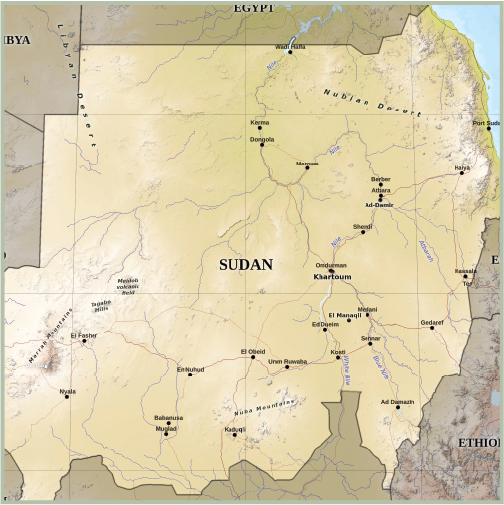 Map of Sudan