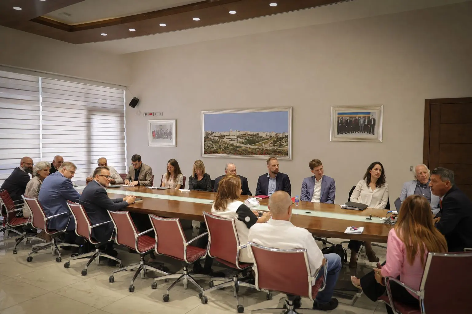 BI-Pal advisory board members convened around a conference table